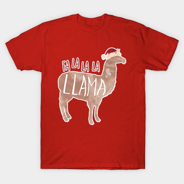 Fa la la la Llama T-Shirt by Shana Russell